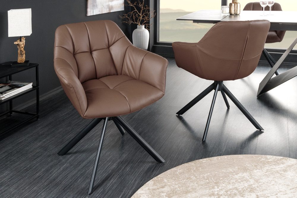 riess-ambiente Polsterstuhl PAPILLON braun / schwarz günstig online kaufen