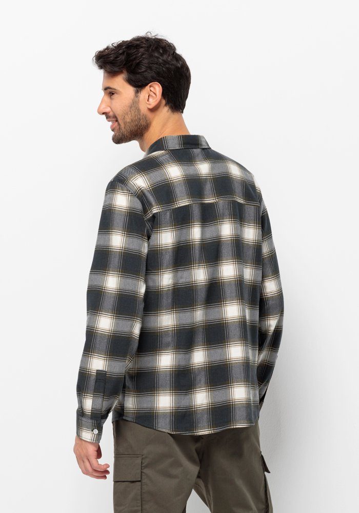 night-blue-41 Flanellhemd SHIRT Jack WANDERWEG M Wolfskin