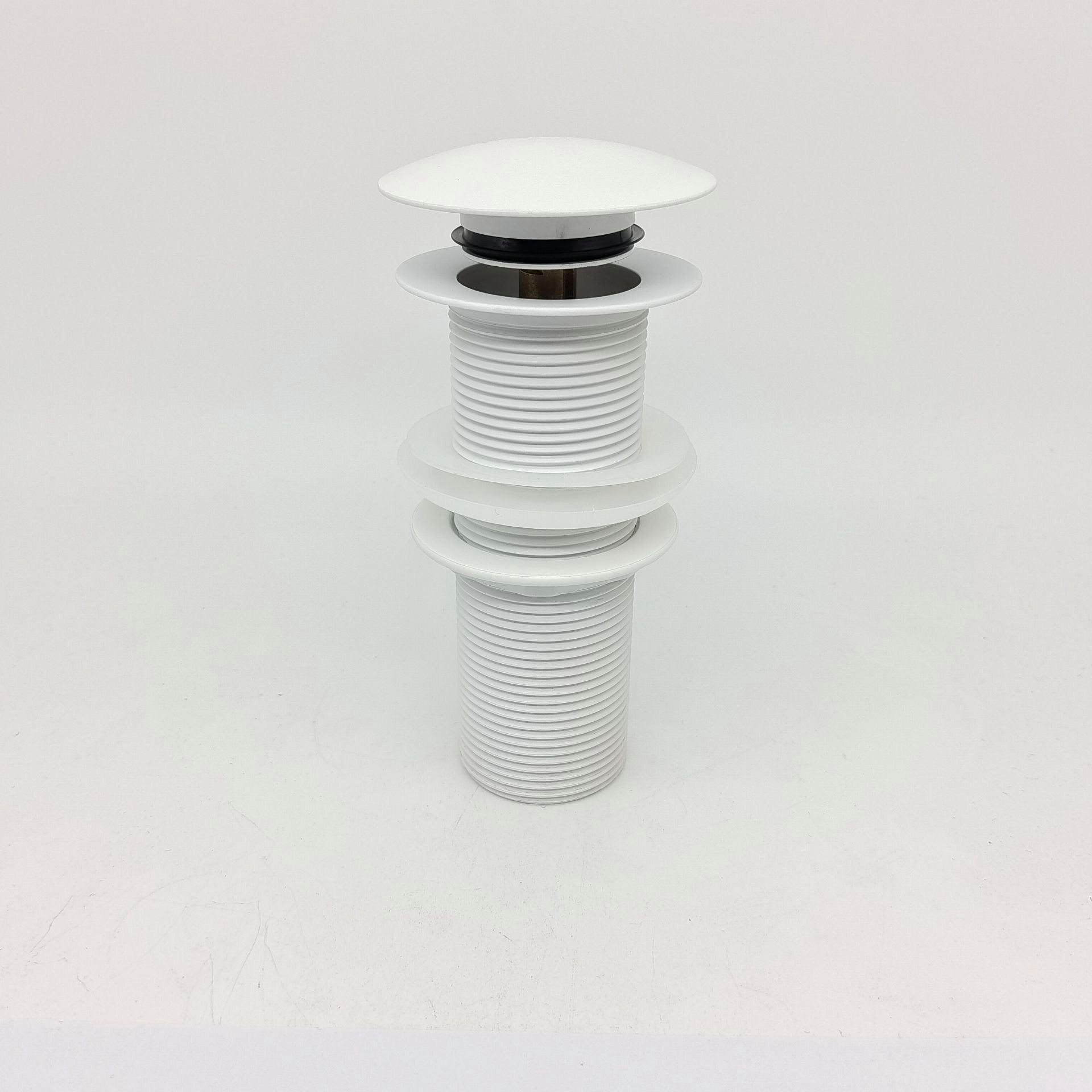 wohnfreuden Ablaufventil 120 mm Pop-Up Ablauf-Ventil matt weiß, 52002