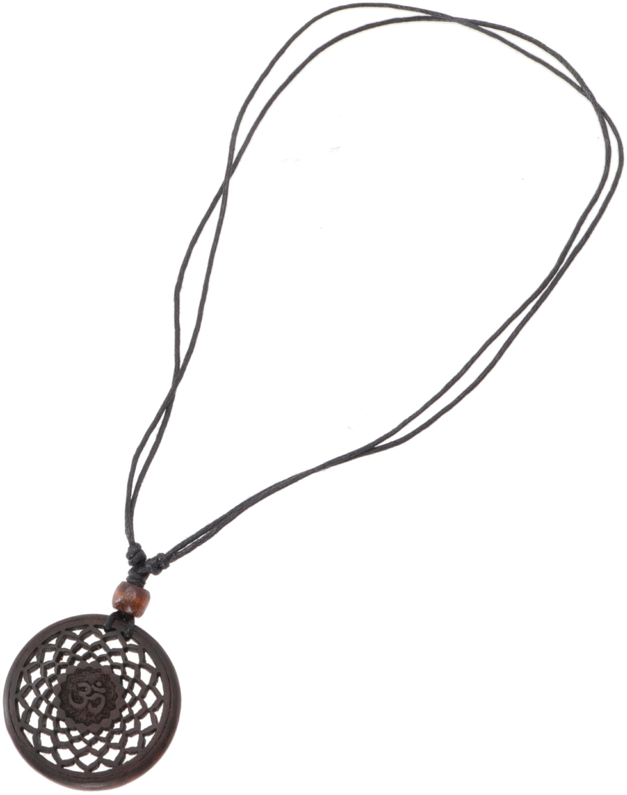 Guru-Shop Perlenkette Chakra Halskette, Boho Chakra Kette aus Holz -.. günstig online kaufen