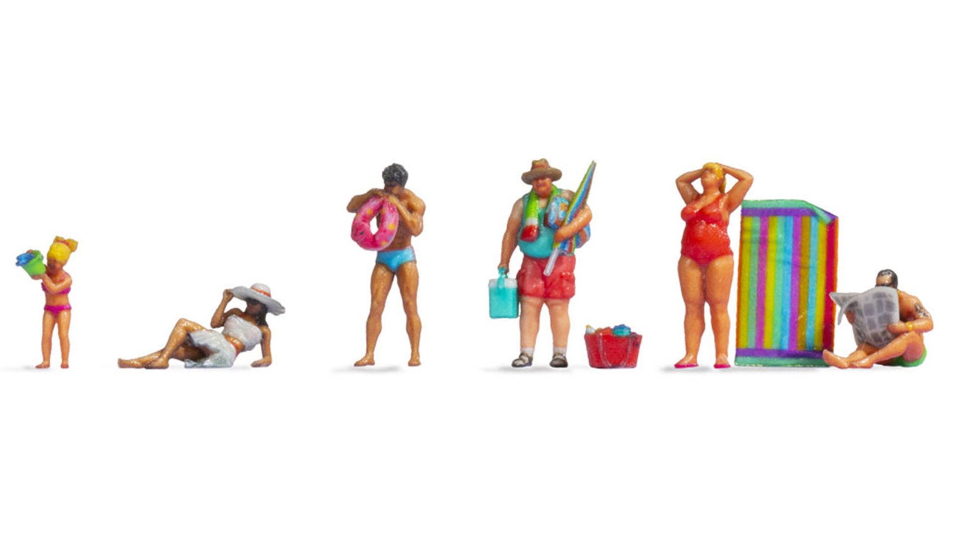NOCH Dekofigur Badende, 3D gedruckte Figuren aus Kunststoff, perf