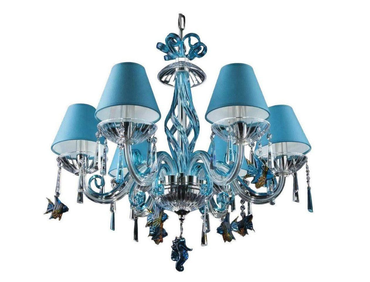 JVmoebel Люстри Bohemia Modern Leuchte Decken Leuchte Leuchter Kristall Blaue Lampe, Warmweiß, Made in Europa
