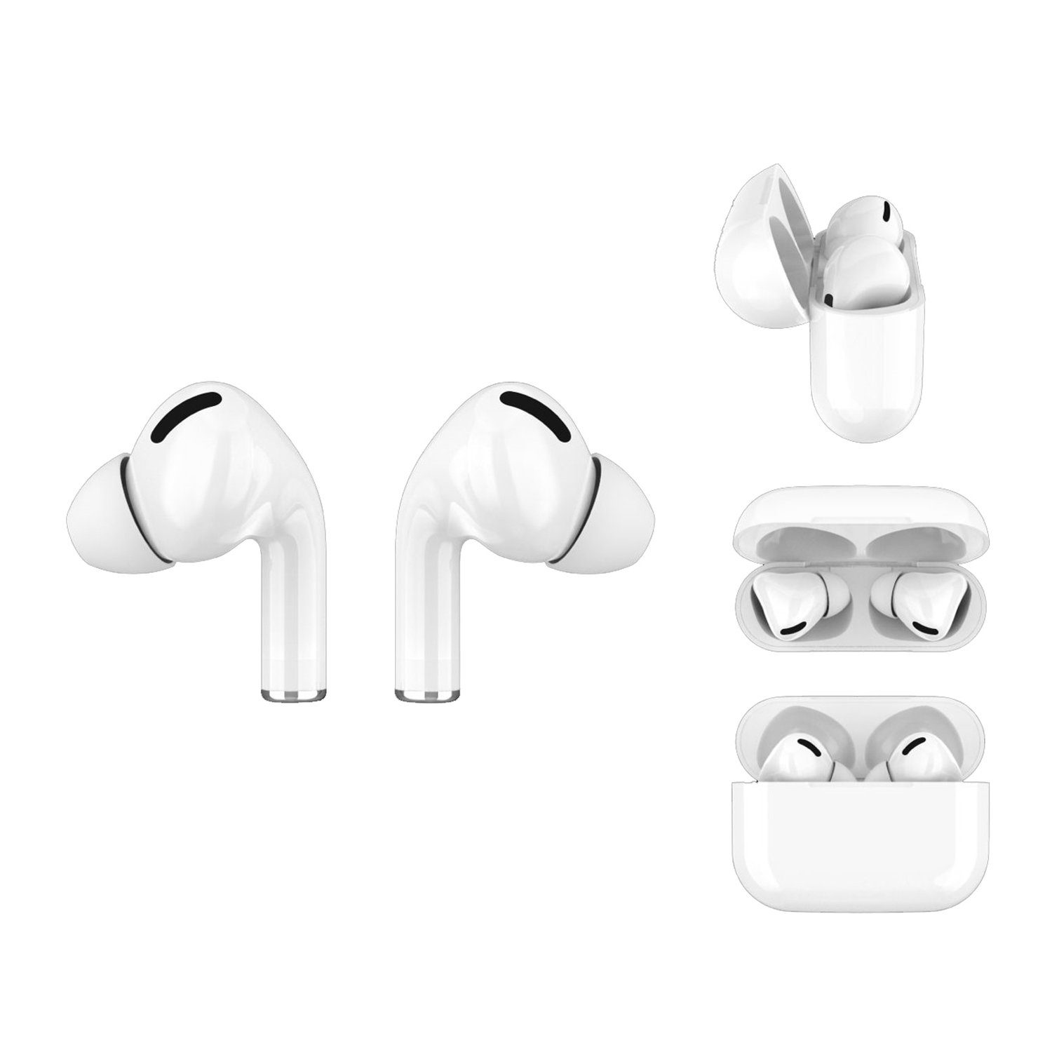 Leicke Twin Mini Pro 3 TWS In Ear Kopfhörer True Wireless Bluetooth 5.0 Bluetooth-Kopfhörer (Anti-Lost-Funktion, Freisprechfunktion, True Wireless, Siri, Google Assistant, Bluetooth, Active Noise Cancelling, QI Wireless Charging der Ladestation) | Kopfhörer