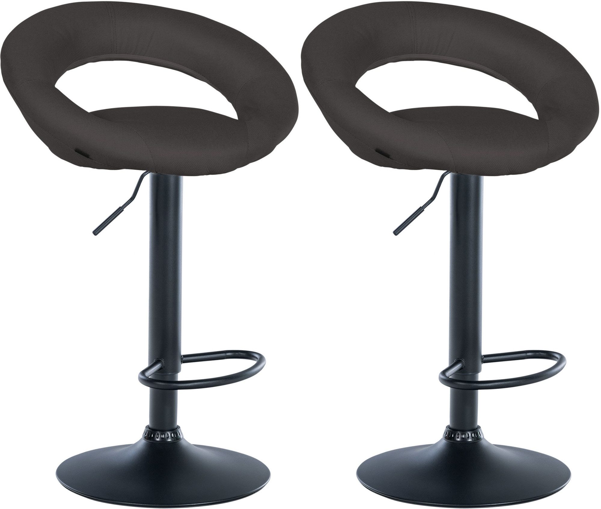 CLP Barhocker Olinda Stoff (2er Set, günstig online kaufen