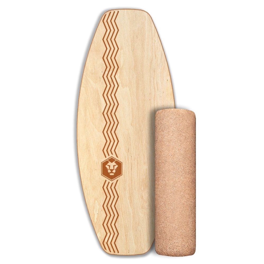 Daffy Boards Balanceboard Allrounder Set mit Korkrolle - Design: Tape