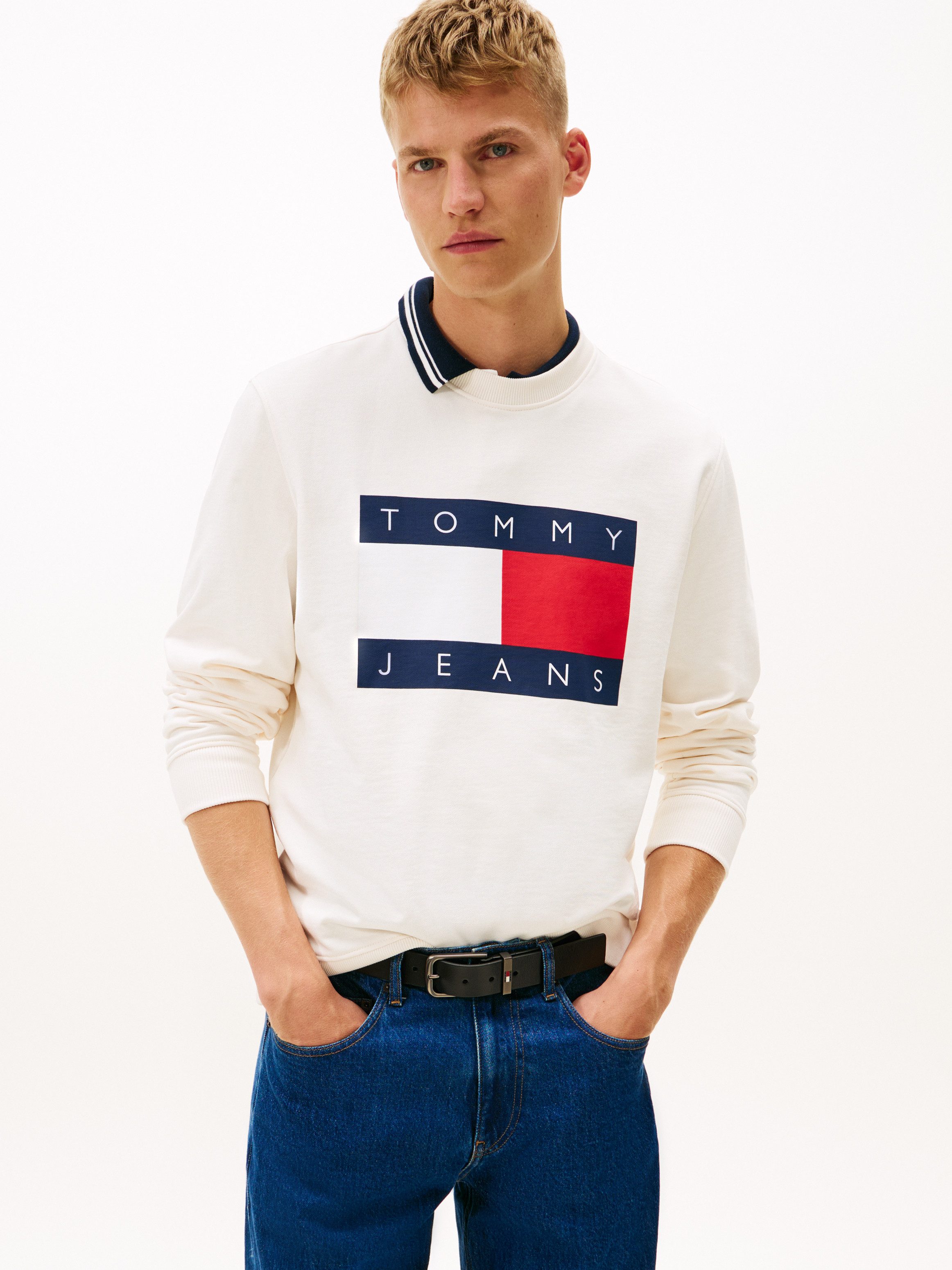 Tommy Jeans Sweatshirt TJM BIG FLAG CREWNECK regular fit