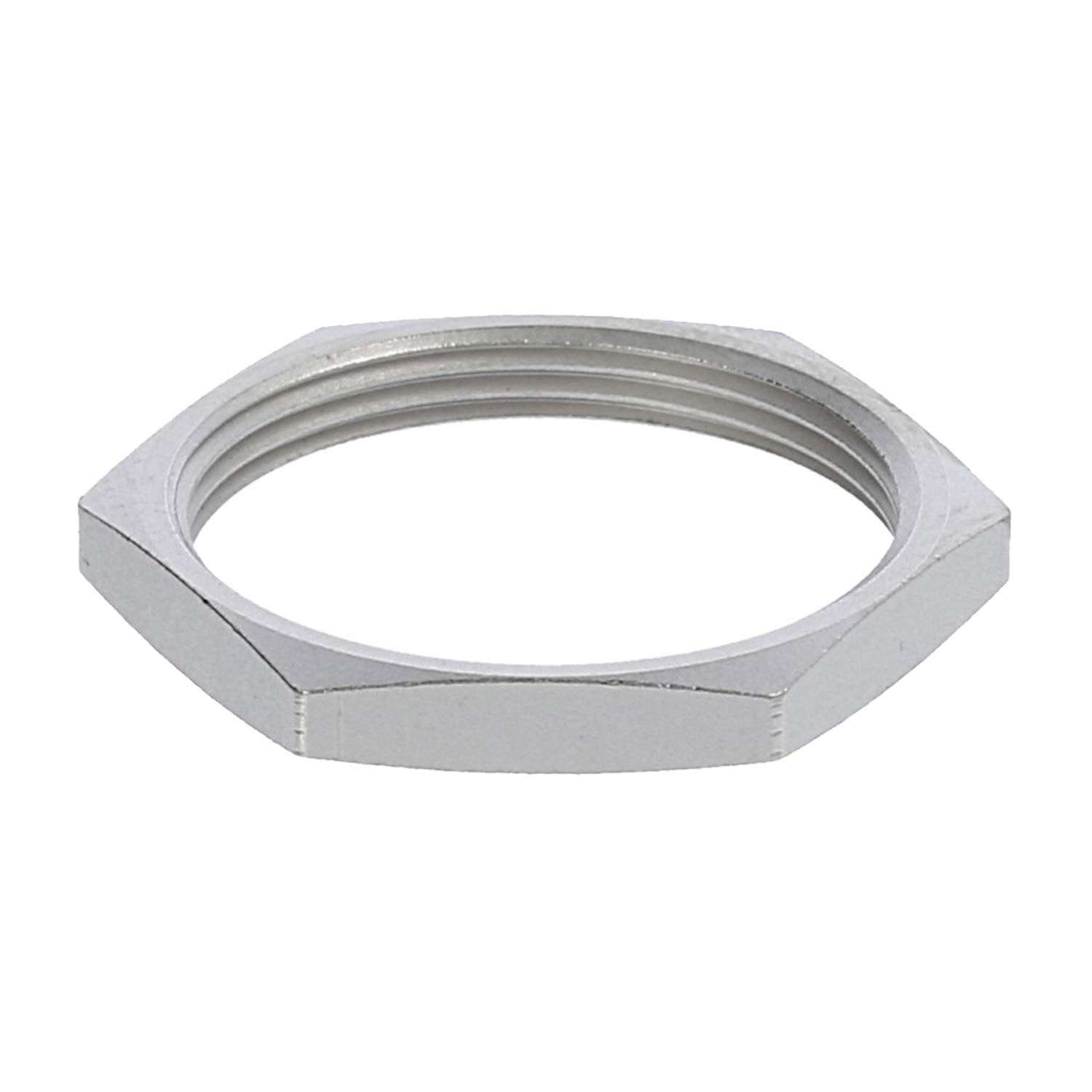 Binder Rundstecker Titel:Gegenmutter M18x0,75 GMS-M18 Sechskant Messing (CuZn) vernickel