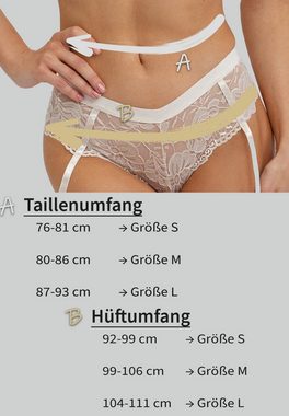Fabio Farini String Sexy Strapse Panty für Frauen - Damen Strumpfhalter Höschen (Packung, 1-St) mit Strumpfhalter und Spitze