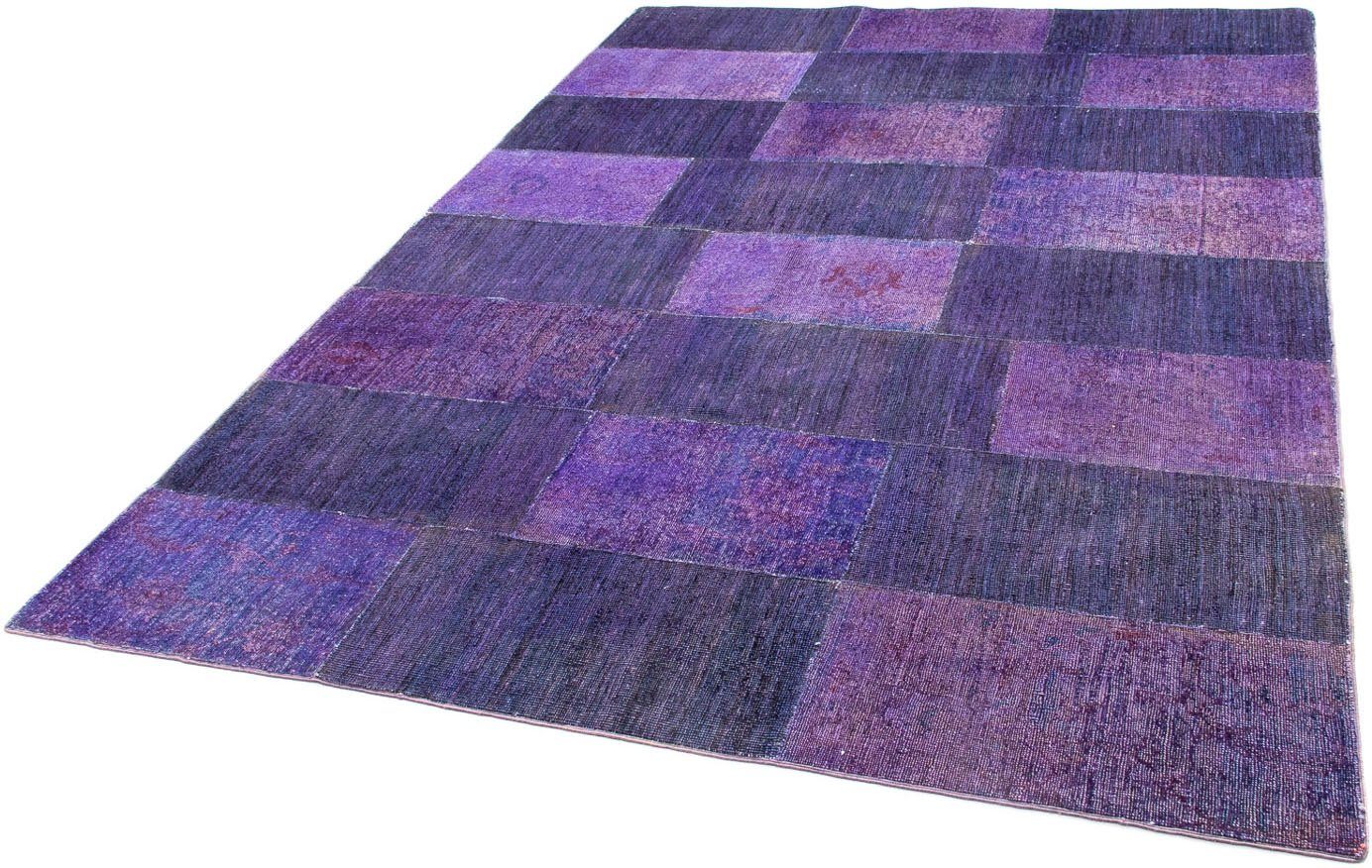 Teppich Patchwork - 235 x 165 cm - mehrfarbig, morgenland, rechteckig, Höhe: 7 mm, Wohnzimmer, Handgeknüpft, Einzelstück mit Zertifikat