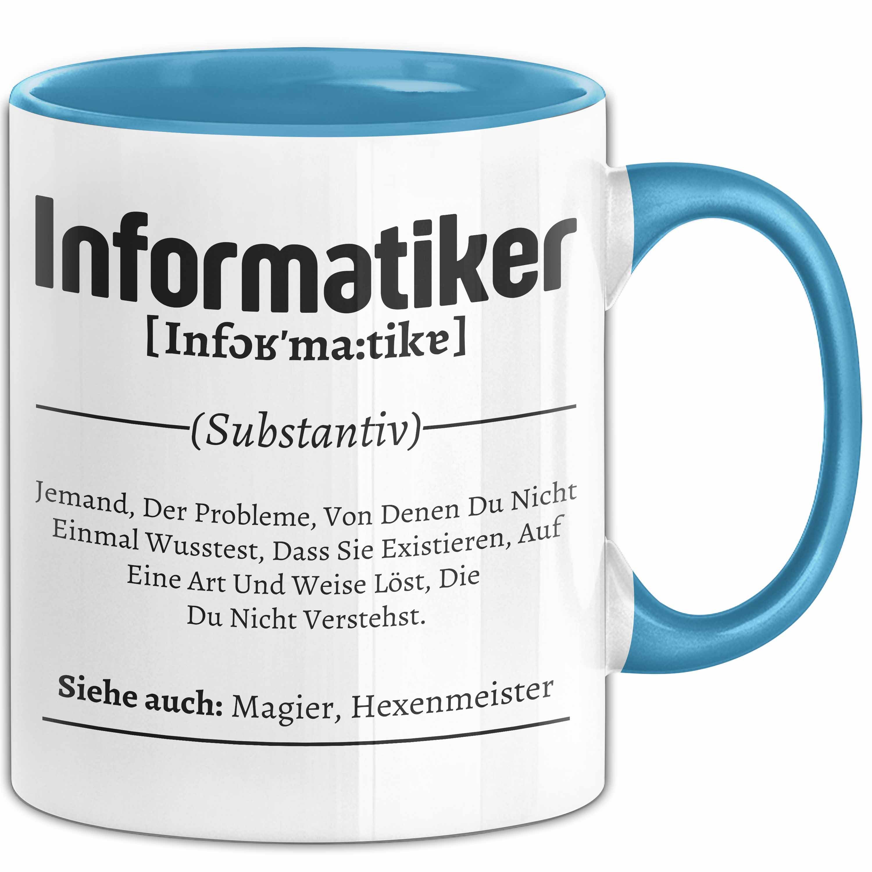 Tasse Informatiker Geschenk Tasse Kaffee-Becher Geschenkidee für Informatike