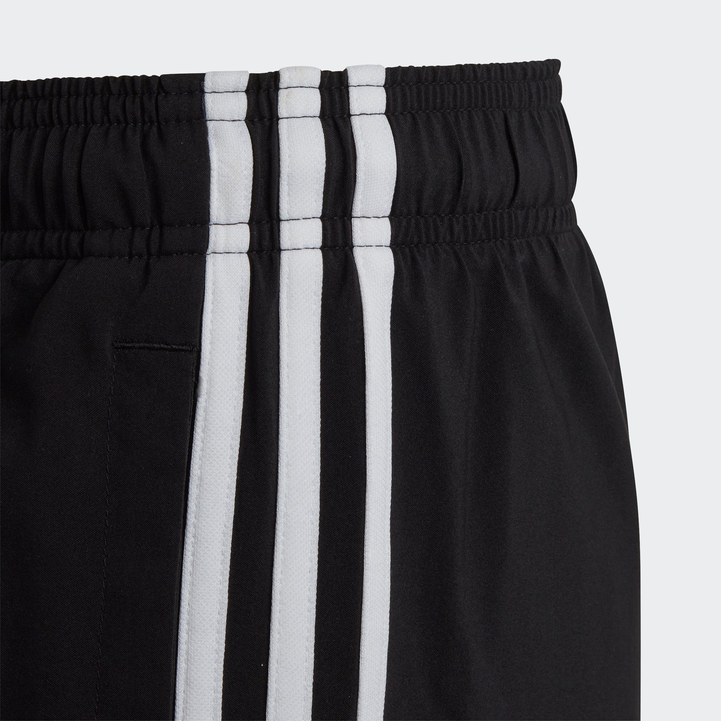 Sportswear / (1-tlg) Black WOVEN 3-STREIFEN Shorts ESSENTIALS White adidas