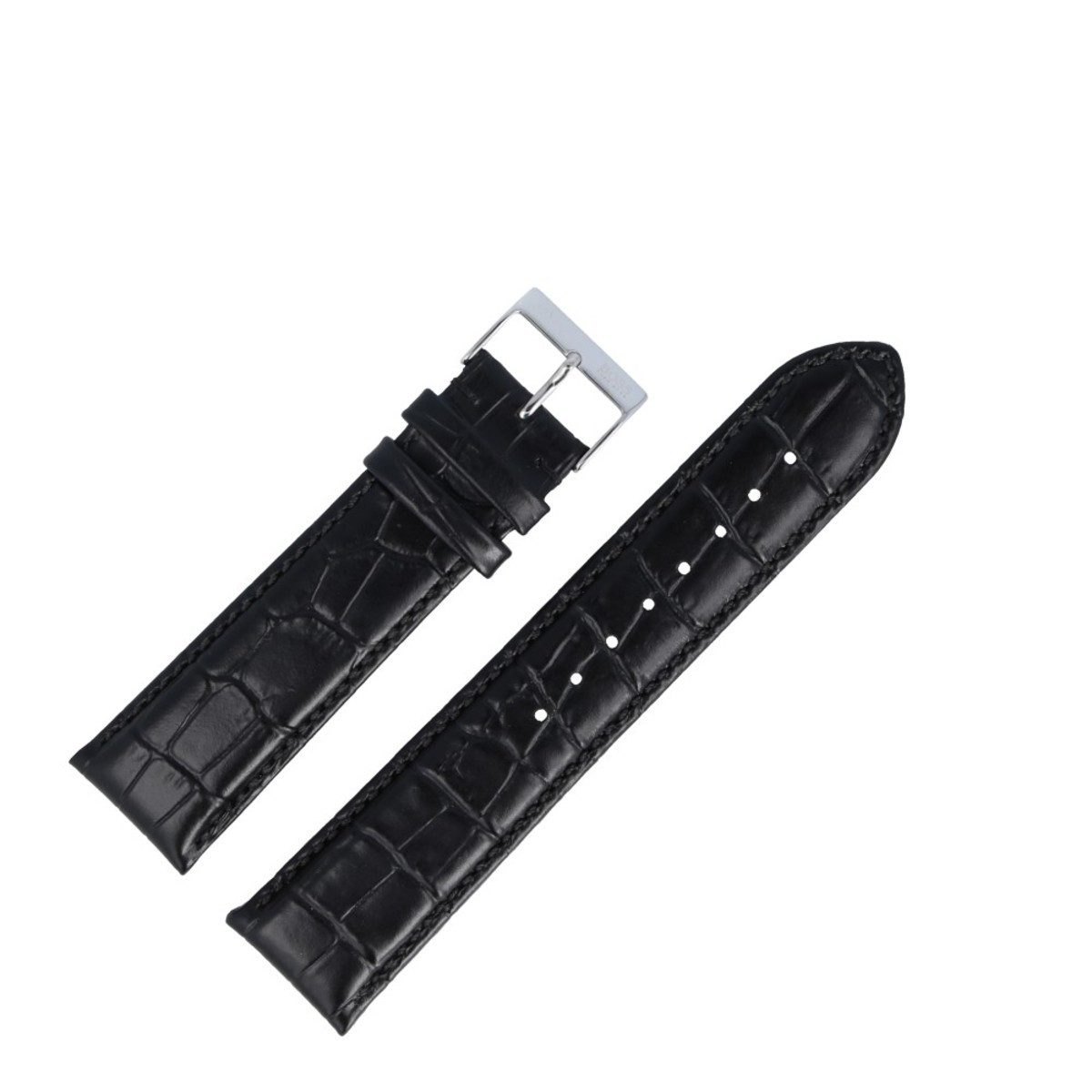 BOSS Uhrenarmband 22mm Leder Schwarz 659302186