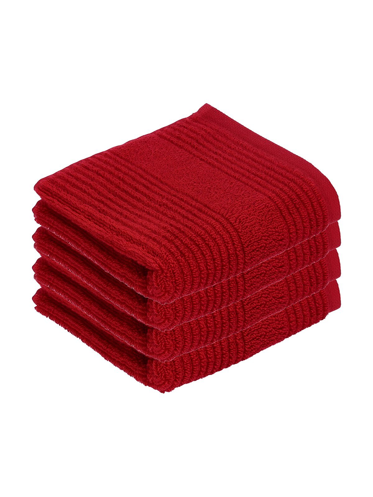 Vossen Полотенца для гостей 4er Pack Gästetuch 30 x 50 cm Tomorrow, Frottier (Spar-Set, 4-St), Vegan