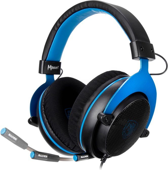 Sades Mpower SA-723 Gaming-Headset, ausgerüstet mit 50-mm-Lautsprecher für  einen hervorragenden Stereoklang
