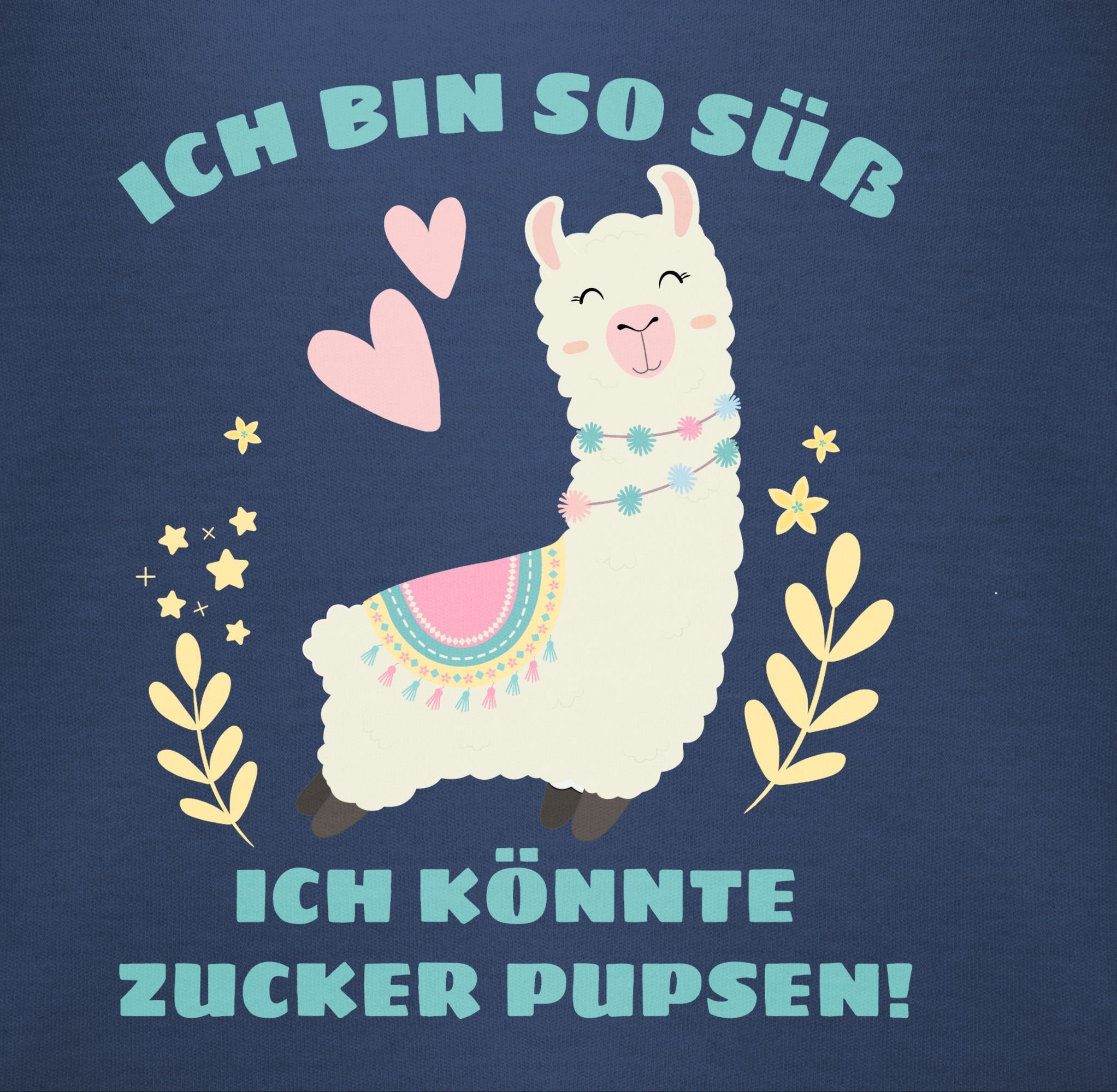 ich Navy süß Lama Ich bin so Shirtracer könnte Zucker 1 Blau Shirtbody Baby Sprüche Pupsen