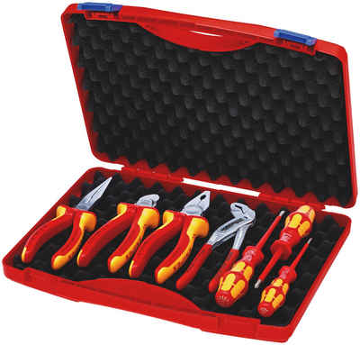 Knipex Zangenset 00 21 15 Werkzeug-Box "RED" Elektro Set 2 7-teilig 275 mm