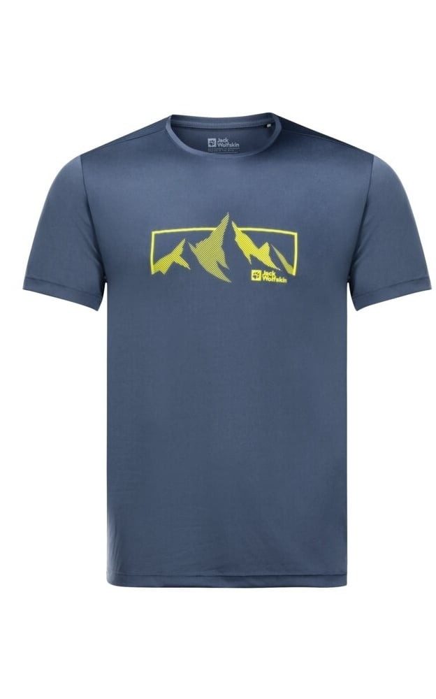 T-Shirt Peak Graphic (atmungsaktiv, geruchshemmend) skyblau Herren