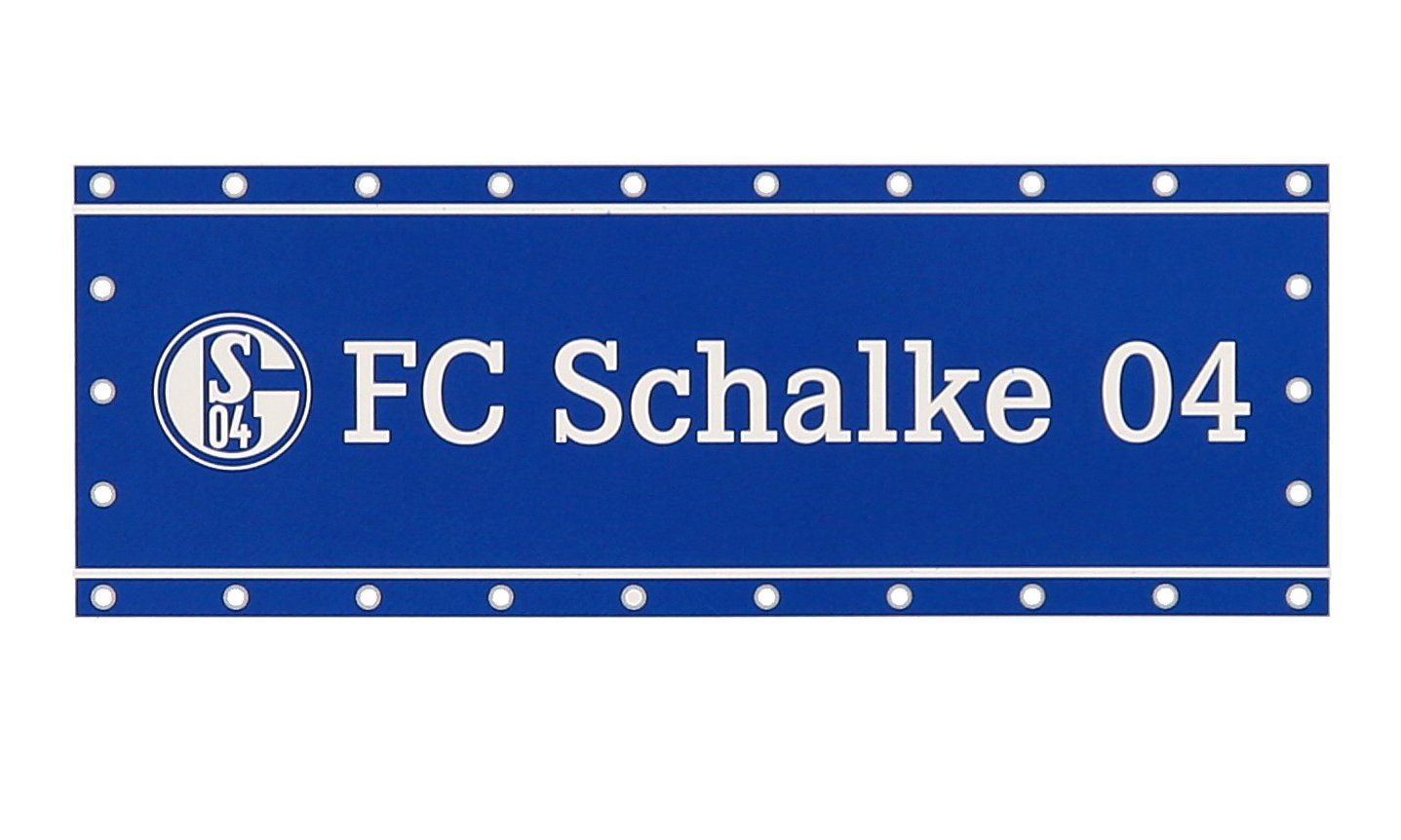 U24 Aufnäher Schalke Ein Leben Lang Fahne Flagge Aufbügler Patch 9 x 6 cm 