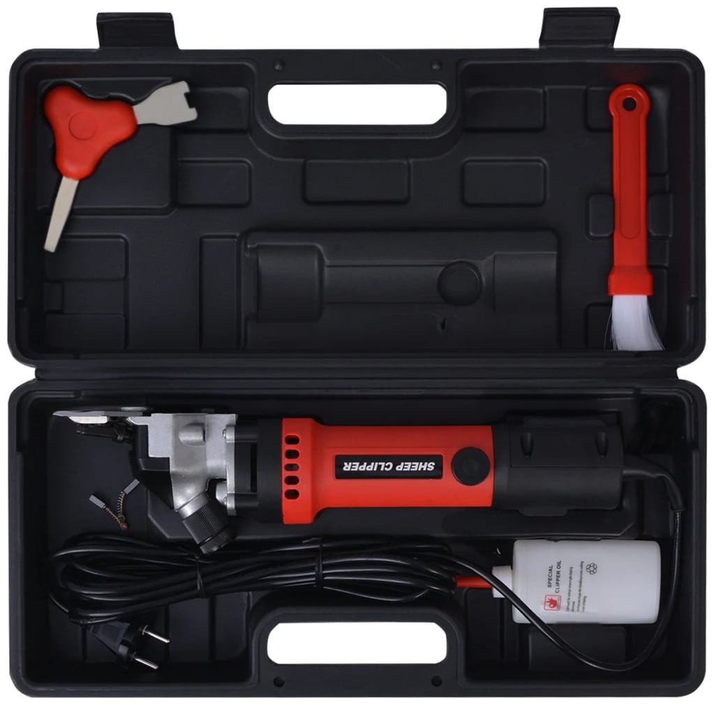 vidaXL Tierhaarentferner 7-tlg. Schafschermaschine-Set 550 W, (7-tlg)