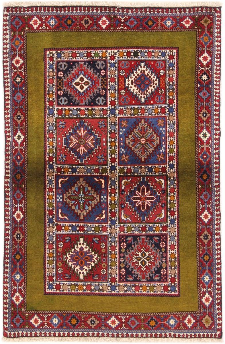 Orientteppich Yalameh 100x156 Handgeknüpfter Orientteppich / Perserteppich, Nain Trading, rechteckig, Höhe: 12 mm | Kurzflor-Teppiche