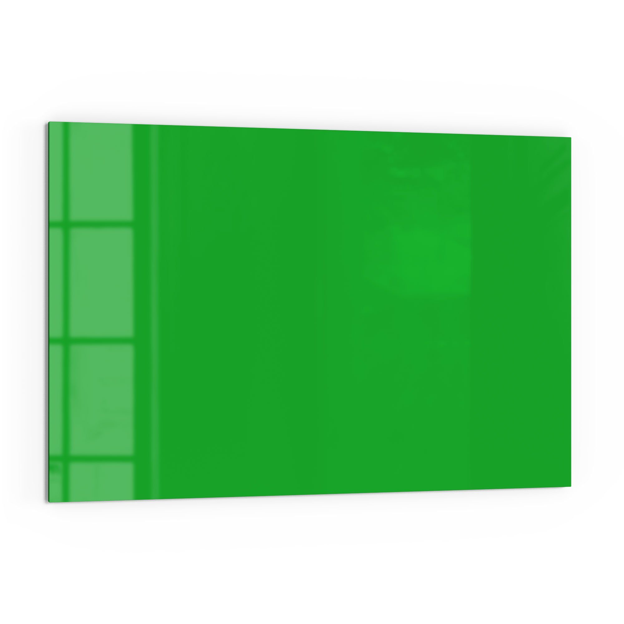 Spritzschutz Glas Badrückwand Mittelgrün', 'Unifarben - DEQORI Herdblende Küchenrückwand