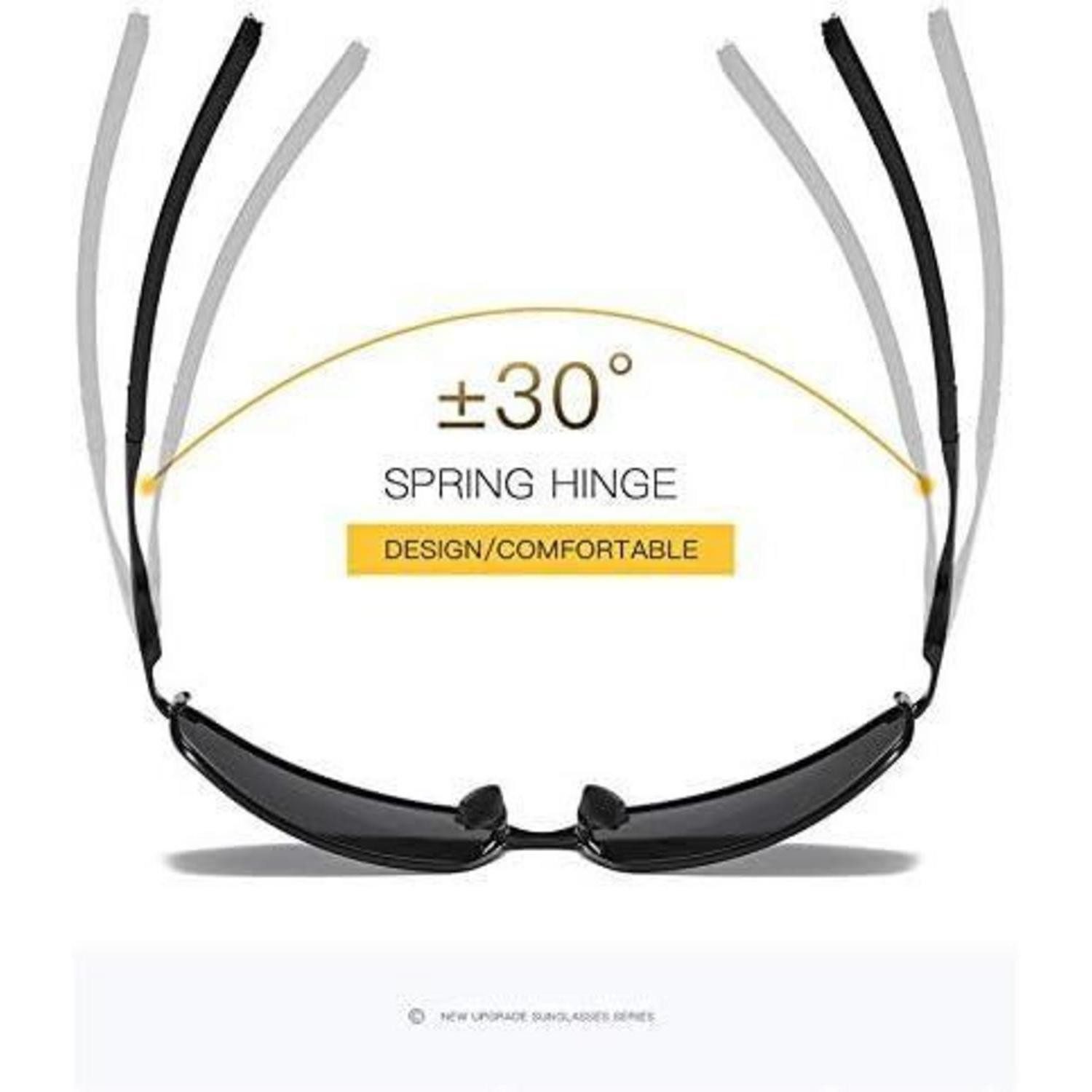 LuxusKollektion Sonnenbrille Sonnenbrille polarisierte Herren Outdoor UV 1* Schwarz 1* Grau