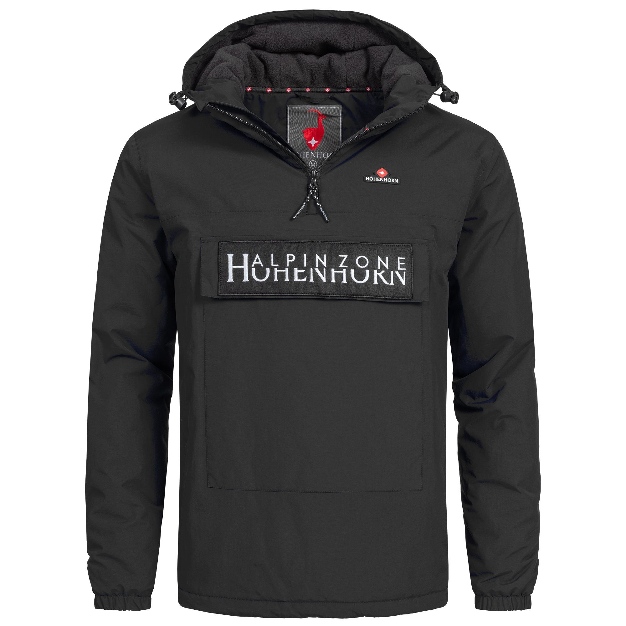 Höhenhorn Winterjacke Allesso Herren für Männer Windbreaker Gefüttert Schlupfjacke Seitlicher Reißverschluss, Winddicht, Wasserdicht, Atmungsaktiv