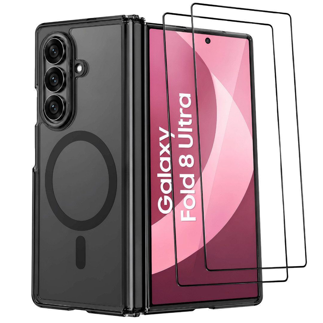 SmartUP Smartphone-Hülle + 2X Schutzglas für Samsung Galaxy Z Fold 8 Ultra MagSafe Case 9H 8,0, MagSafe-Technologie, integrierter Kameraschutz