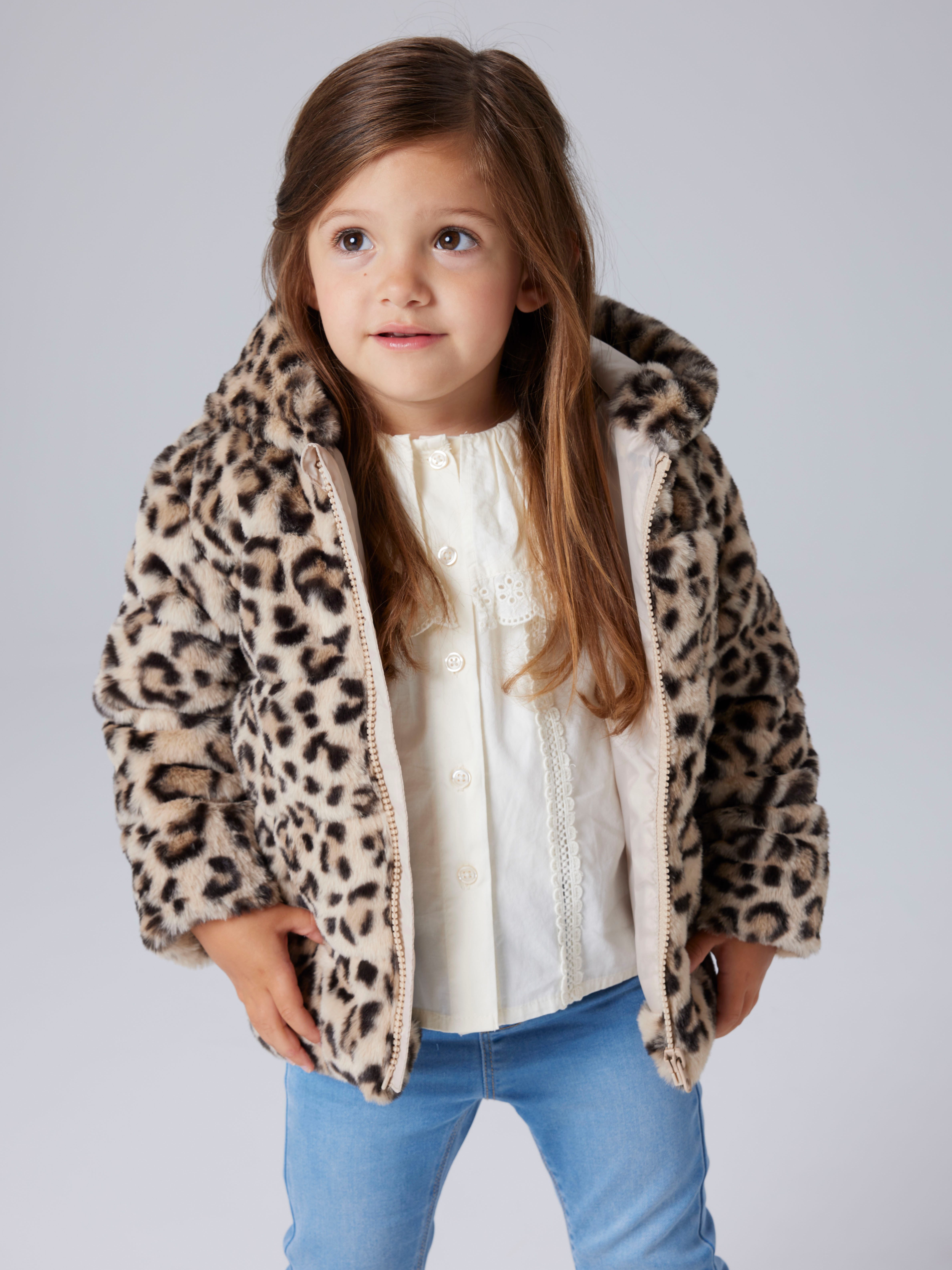 Name It Fellimitatjacke NMFMILA JACKET W HOOD PB Kunstfaser