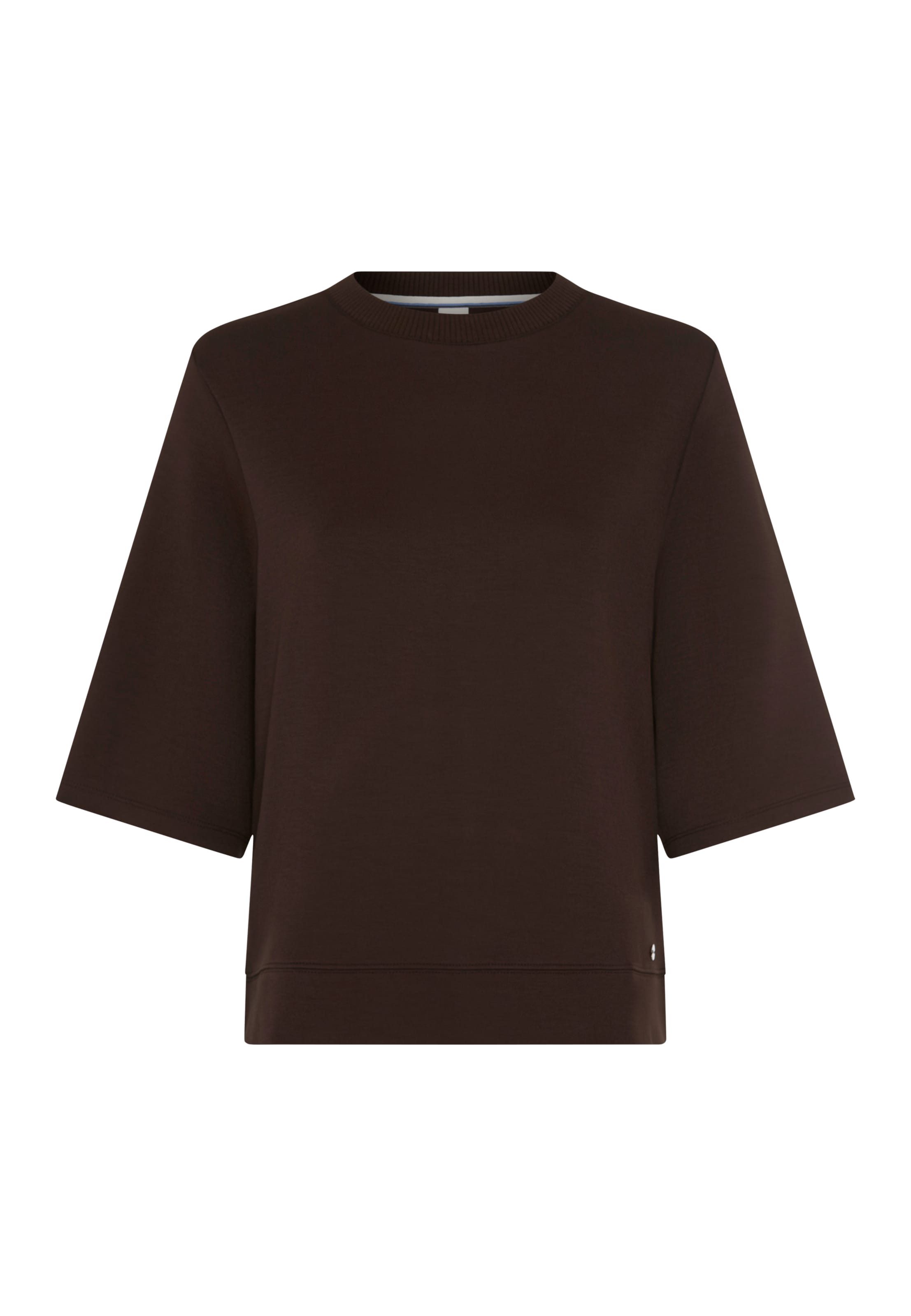 Brax Kurzarmshirt Style BERTA M Interlock: Sweatshirt im Viskosemix – Bild 5 von 5