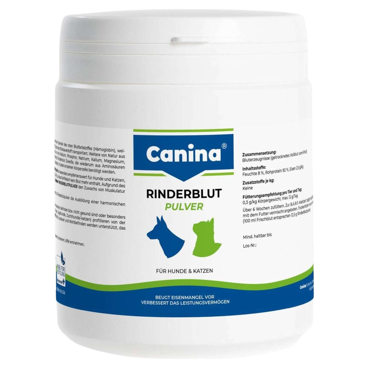 Canina Rinderblut Pulver 250 g für Hunde, für: Hund