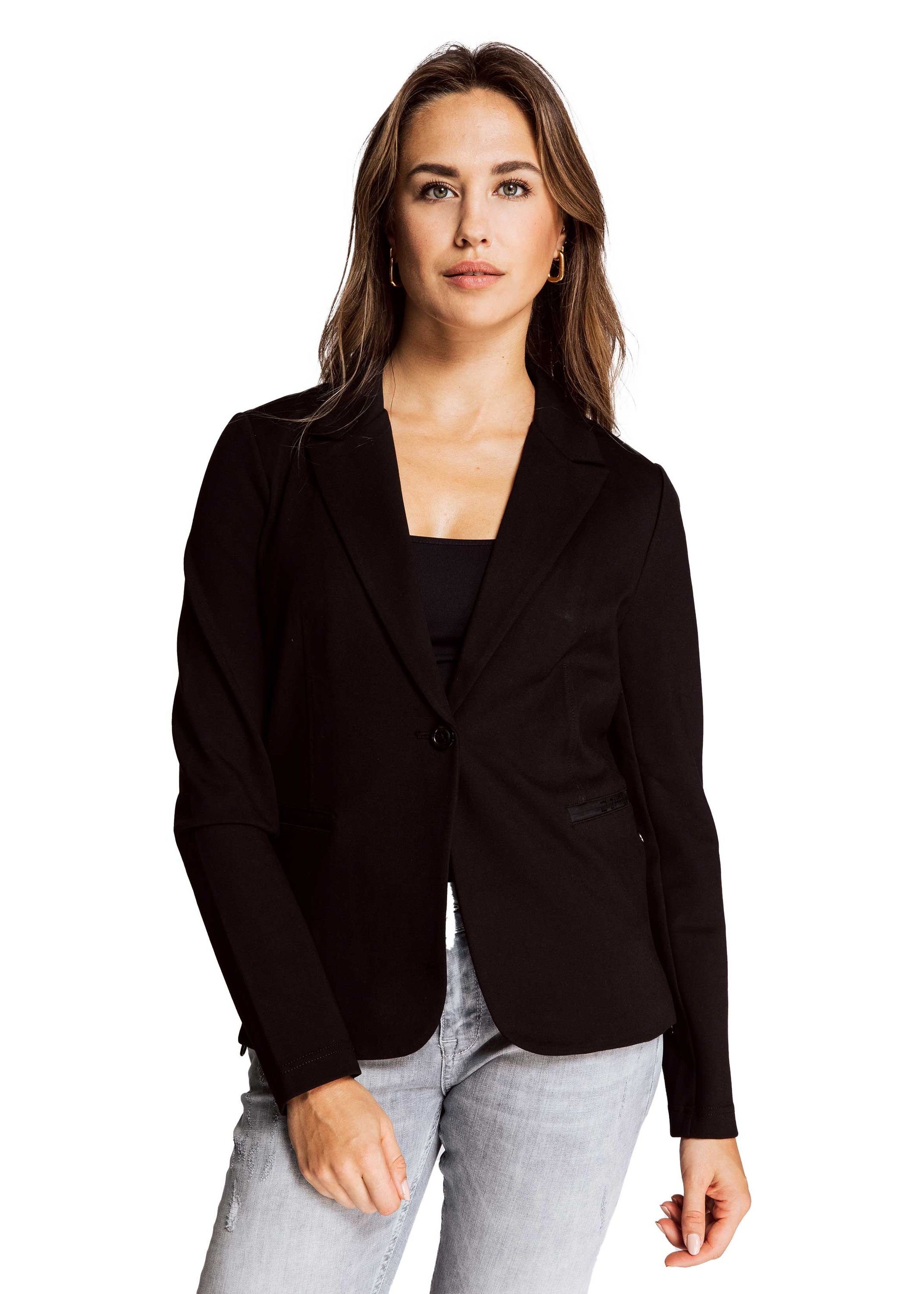 Zhrill Jackenblazer Blazer SALMA Black angenehmer Sitzkomfort