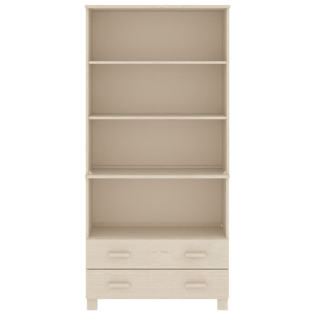 vidaXL Highboard Highboard HAMAR Massivholz Kiefer Honigbraun (2 St)