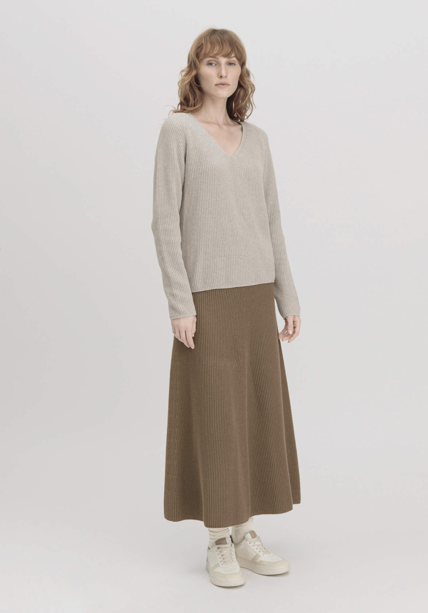 Hessnatur Strickrock aus reiner Bio-Baumwolle (1-tlg) günstig online kaufen