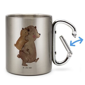 Mr. & Mrs. Panda Tasse Papa Bär - Transparent - Geschenk, Vatertag, Outdoor, Papi, bester Va, Edelstahl, Stilvolle Motive