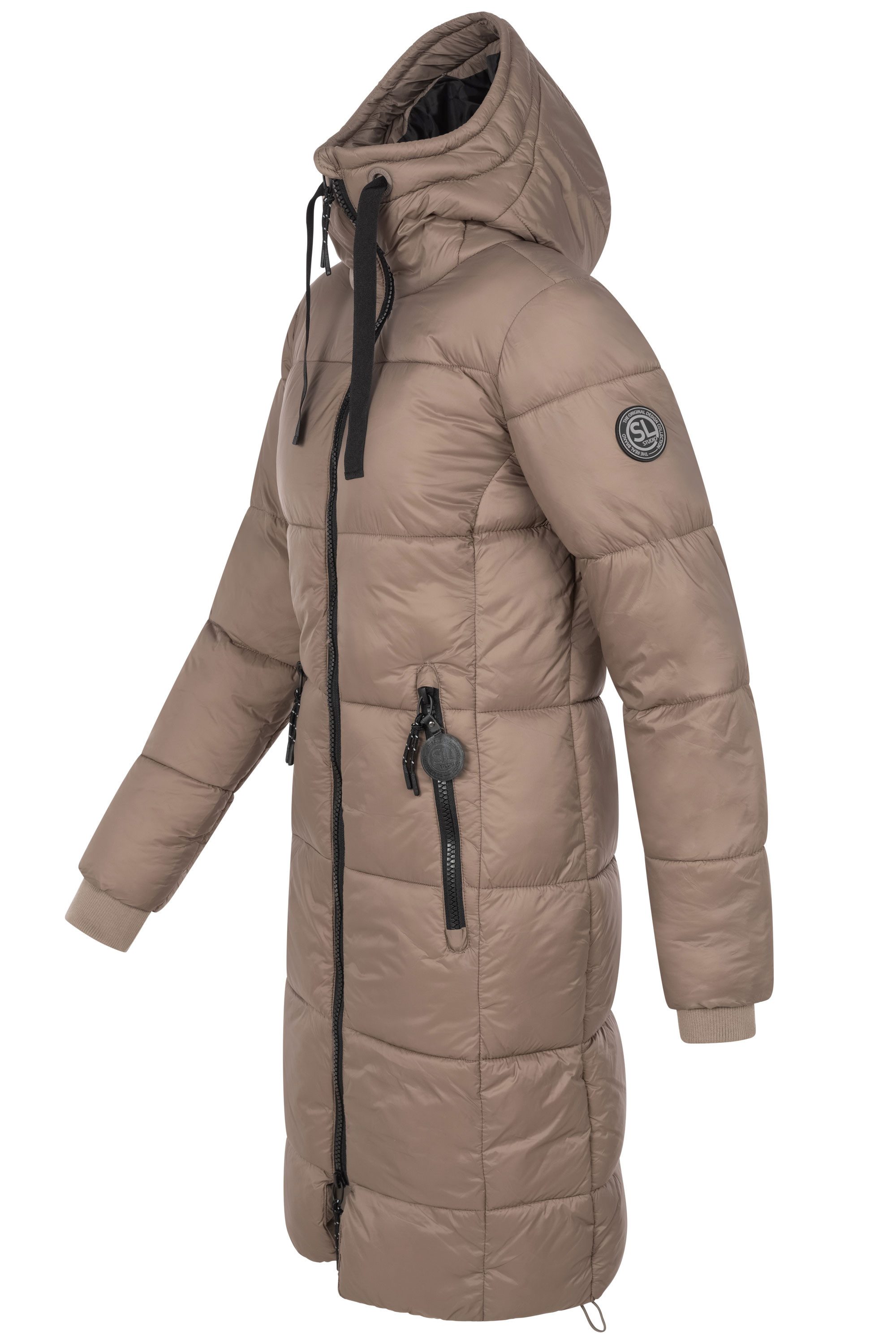 SUBLEVEL Steppjacke Damen Mantel mit Kapuze günstig online kaufen