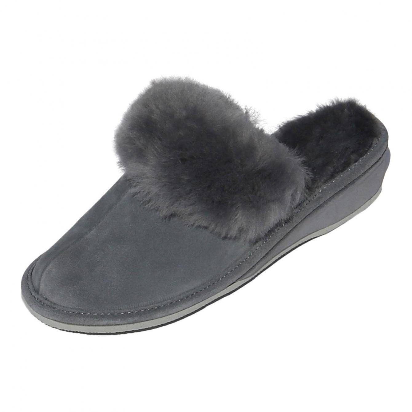 Hollert Marokko Hausschuh Damen Pantoffeln Hausschuhe Merino Schaffell