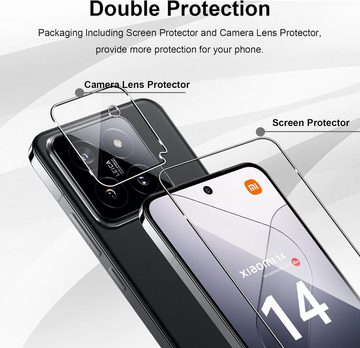 MSM 2X Schutzglas (Display + Kamera) für Xiaomi 14 Display Panzerfolie, Displayschutzglas