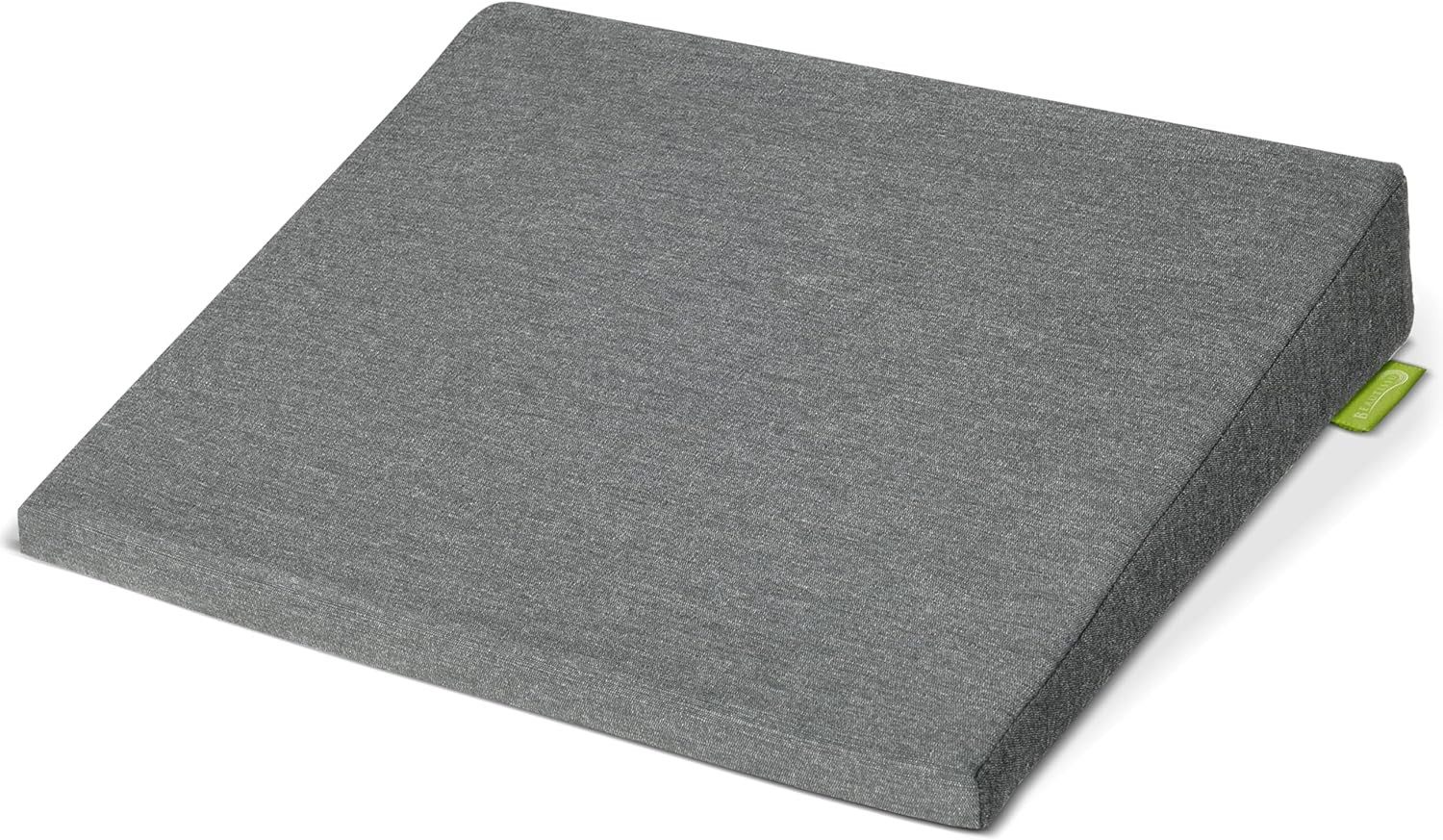 Beautissu Stuhlkissen Sitz Keilkissen formstabil Anti-Rutsch BeauErgo, Hellgrau, Rutsch Bezug Waschbar & Reißverschluss – Ergonomisches Sitzkissen