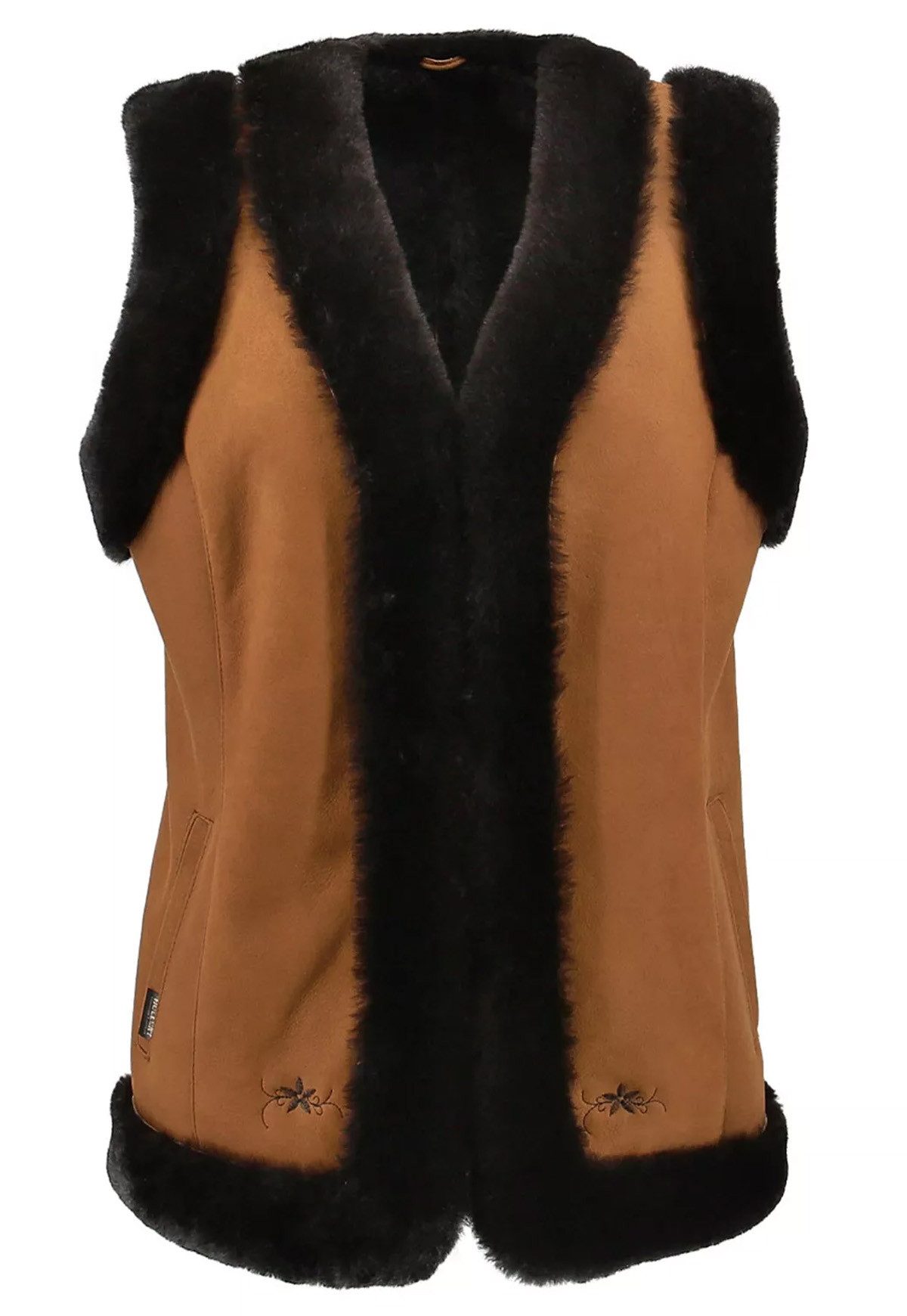 Hollert Fellweste Lammfellweste Lotti Braun Merino günstig online kaufen