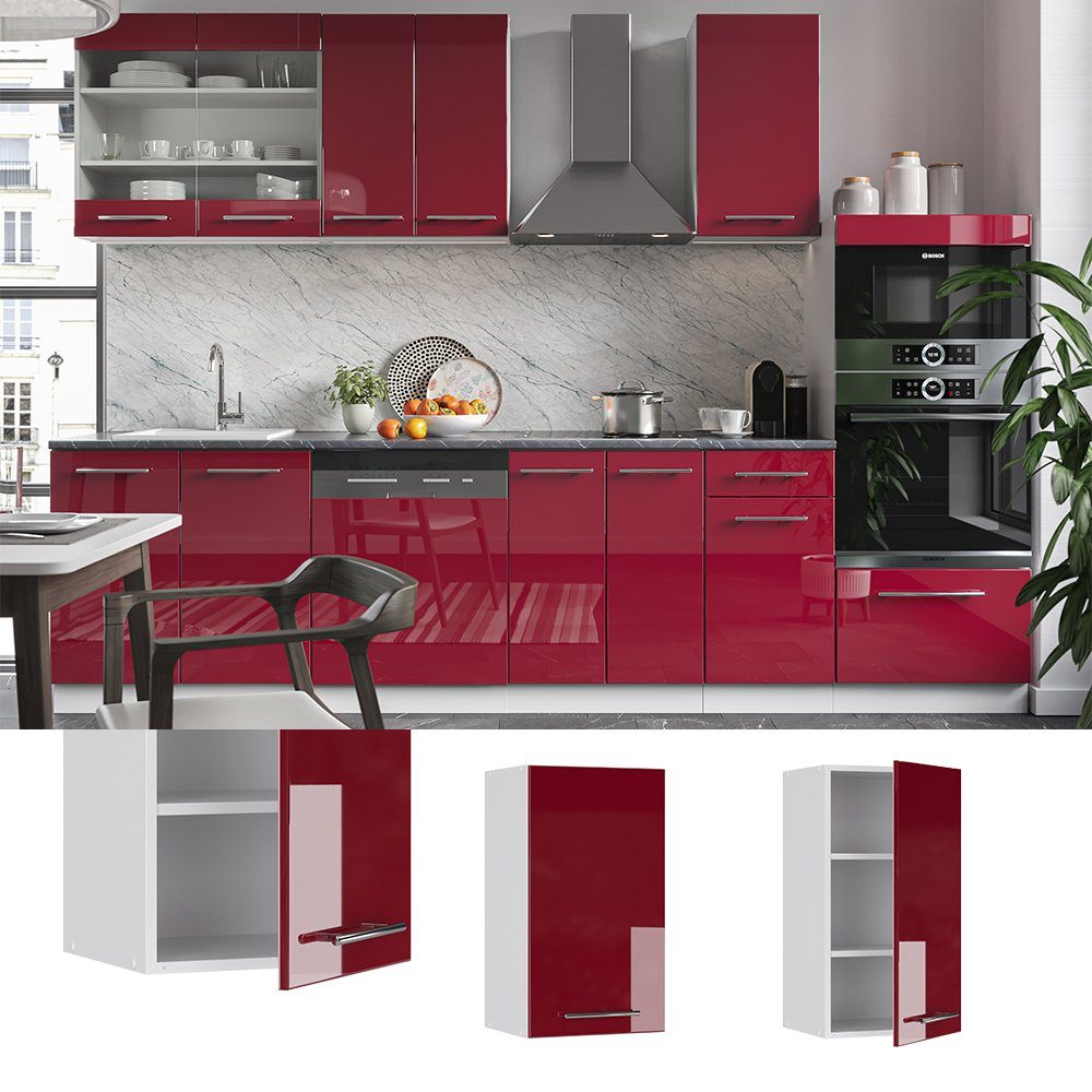 Vicco Hängeschrank Fame-Line, Bordeaux Hochglanz/Weiß, 40 günstig online kaufen