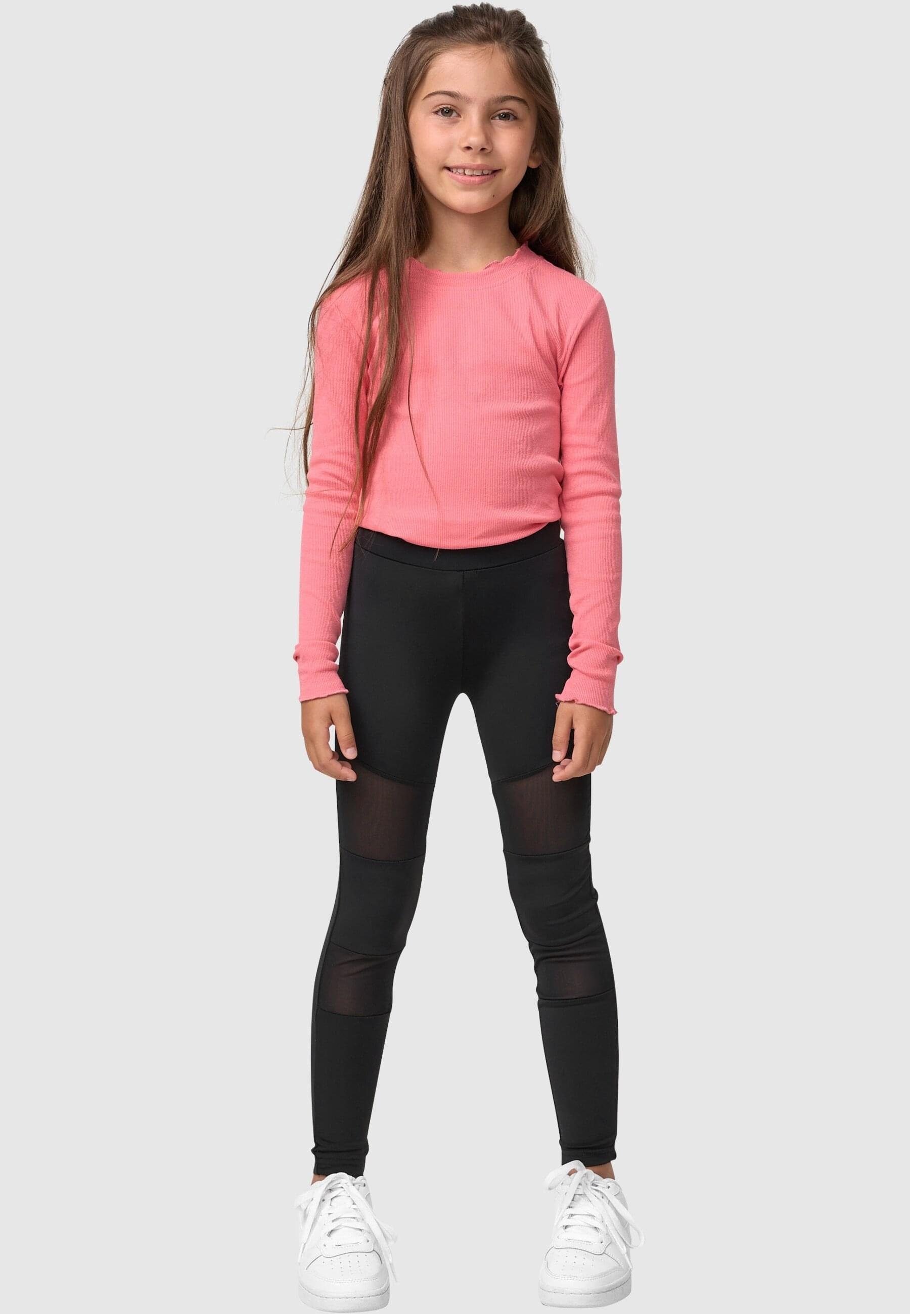 URBAN CLASSICS Leggings Damen Girls black (1-tlg) Leggings Tech Mesh