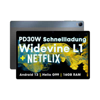 Ulife Headwolf, Hpad5, 16GB RAM(8+8GB erweiterbar), 128GB ROM Tablet (10,51", Android 13, 2G, 3G, 4G, 8MP+20MP mit Blitzlicht)