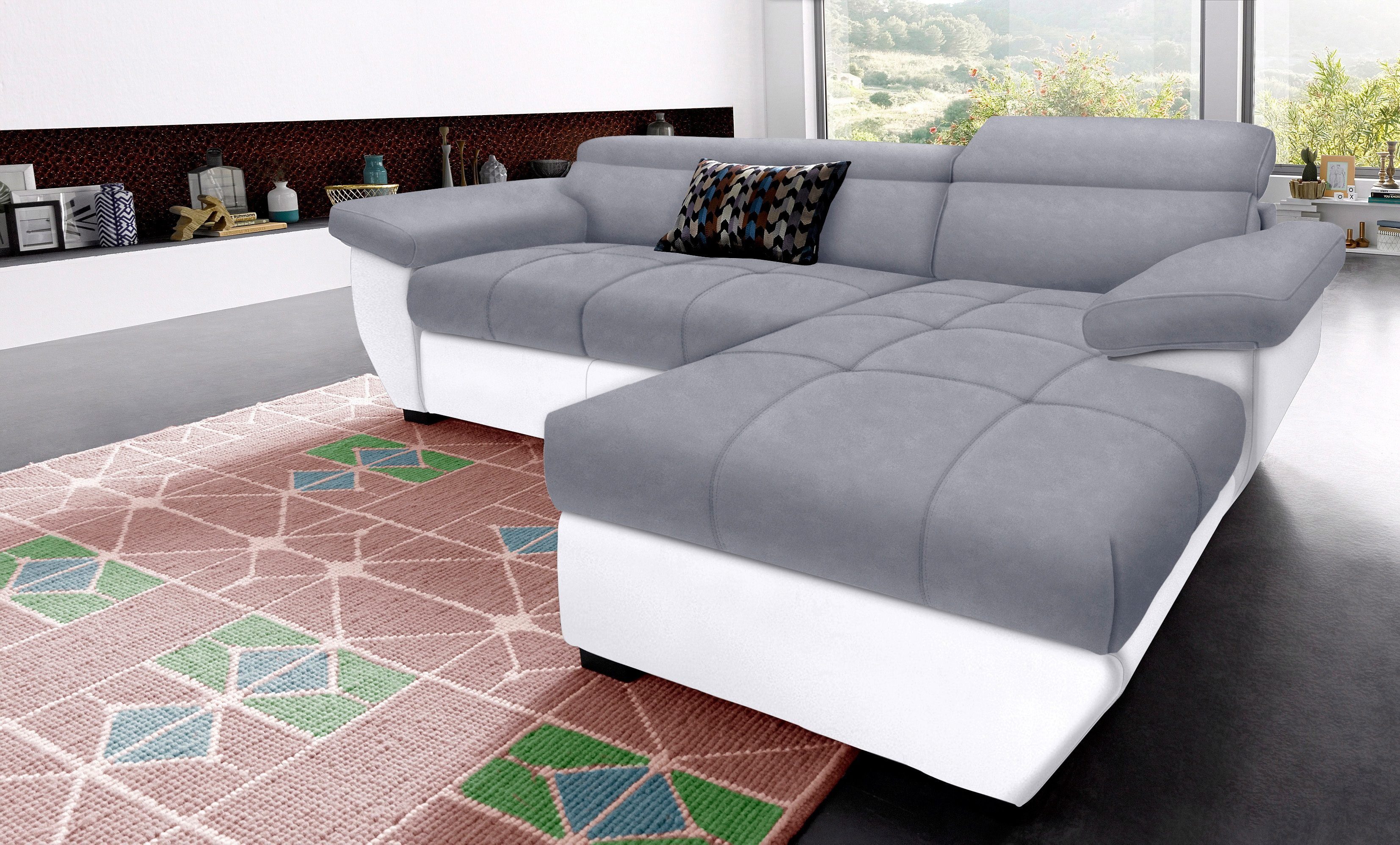 COTTA Ecksofa Speedway L-Form, mit Kopfteilverstellung, günstig online kaufen