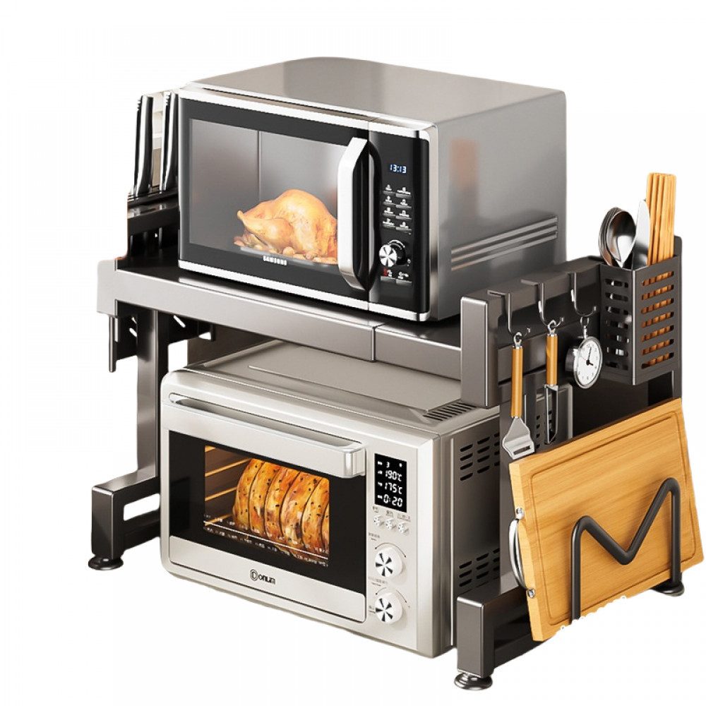 BBWL Küchenregal Verstellbares Mikrowellenregal aus Carbonstahl, mit Messer günstig online kaufen
