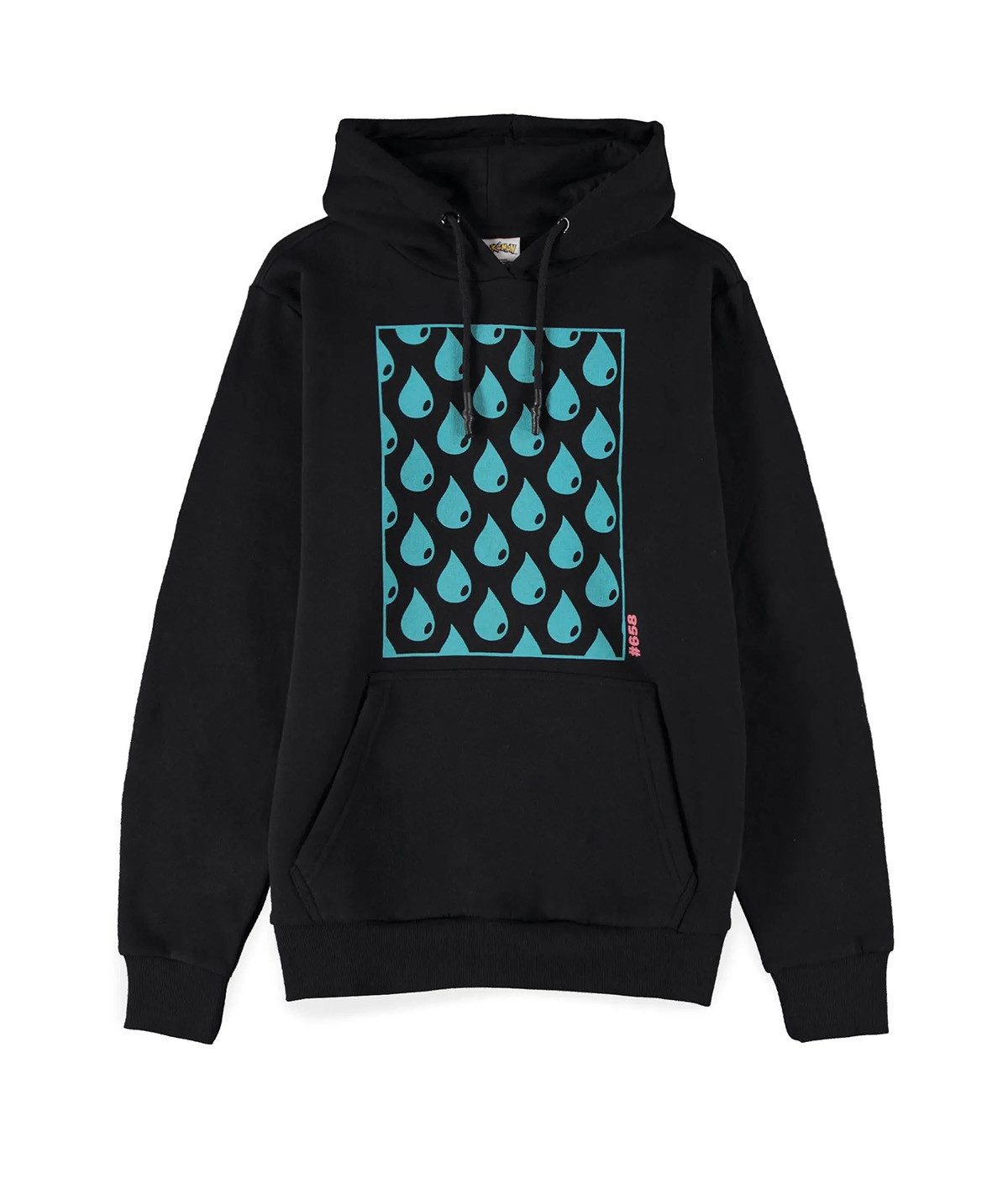 POKÉMON Hoodie Greninja Quajutsu Wasser Tropfen Rückenprint Hoodie