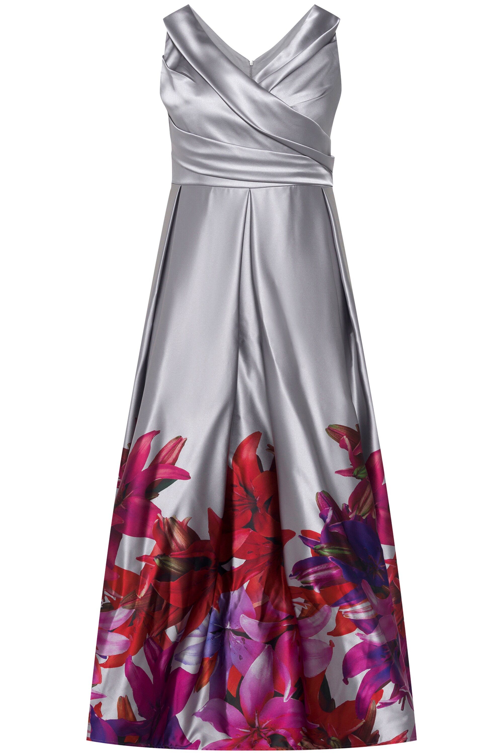 Ulla Popken Abendkleid Abendkleid Bordüre A-Linie günstig online kaufen