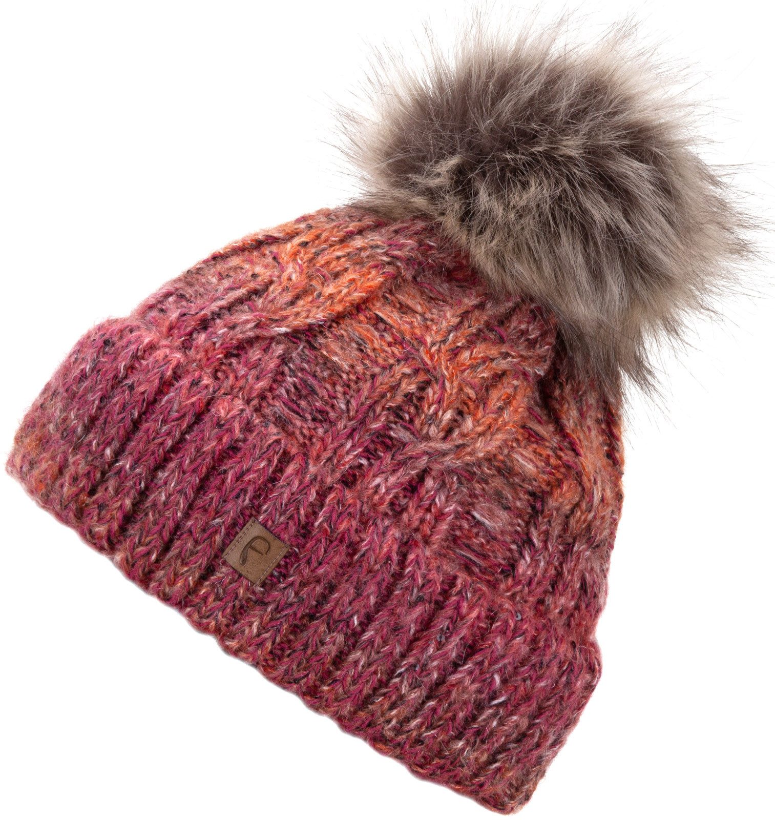 Faera Bommelmütze Wintermütze Damen Herren Mütze Beanie Haube gefüttert Bommelmütze