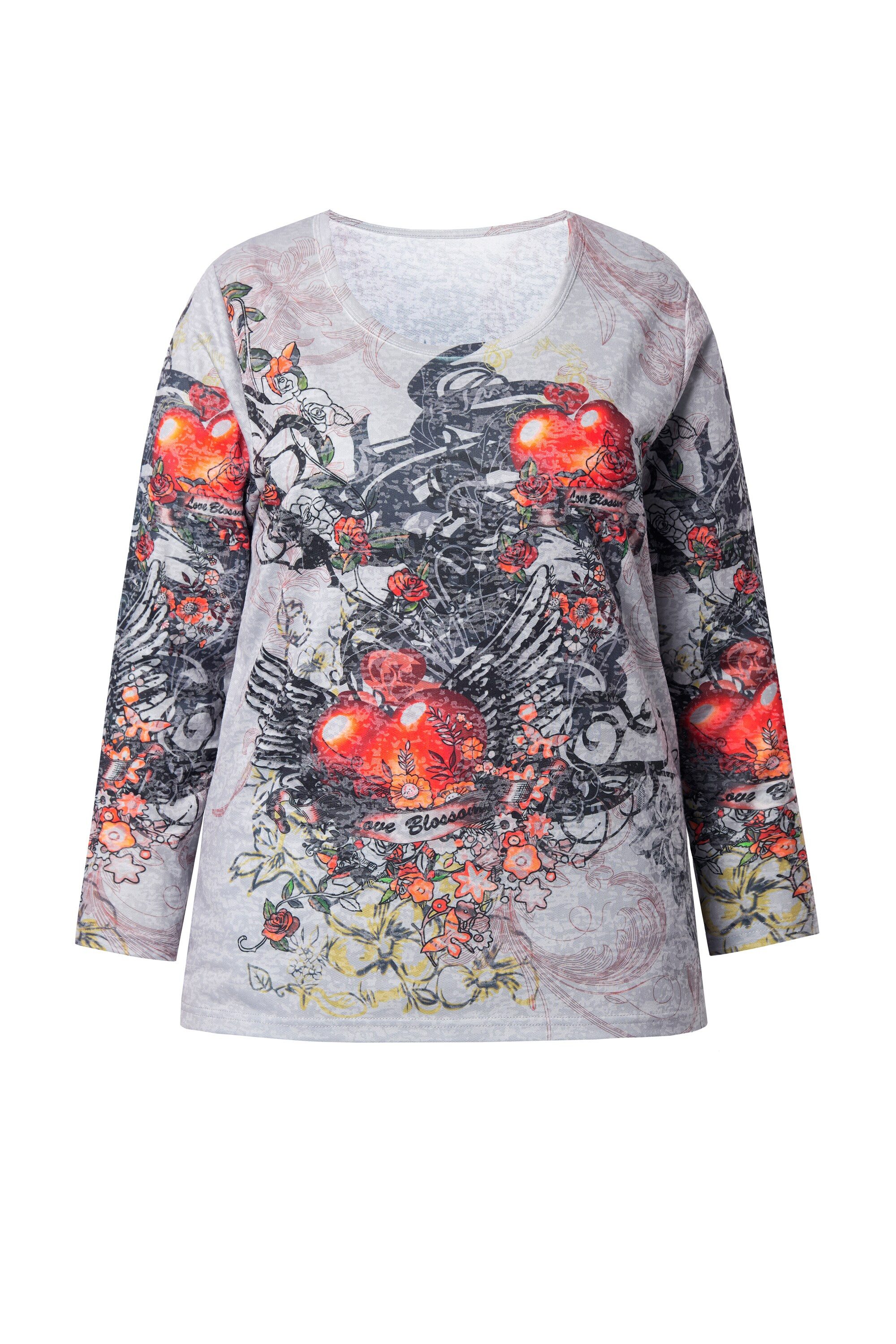 Angel of Style T-Shirt T-Shirt A-Linie Flügel-Herz-Motiv Langarm günstig online kaufen