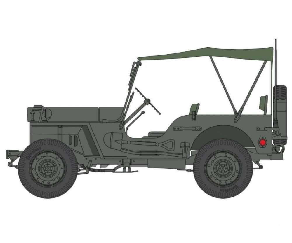Italeri Modellbausatz Italeri 1:24 Willys Jeep MB "80th Anniversary"